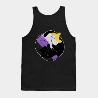 Nonbinary Eternal Yin Yang Cat Tank Top